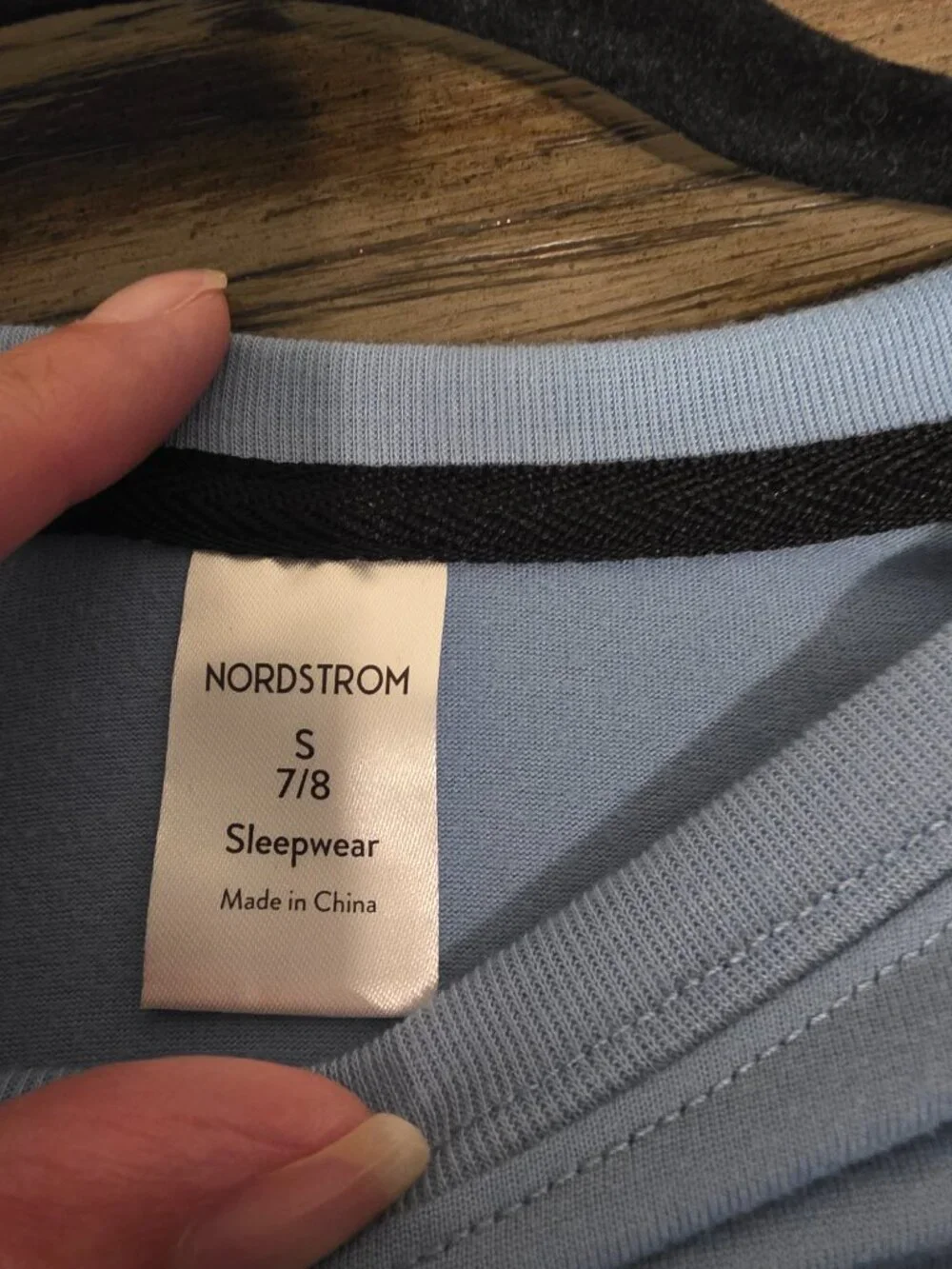 Nordstrom Boys Pajama Shirt Only Blue Size 7/8 Soft Sleep Top